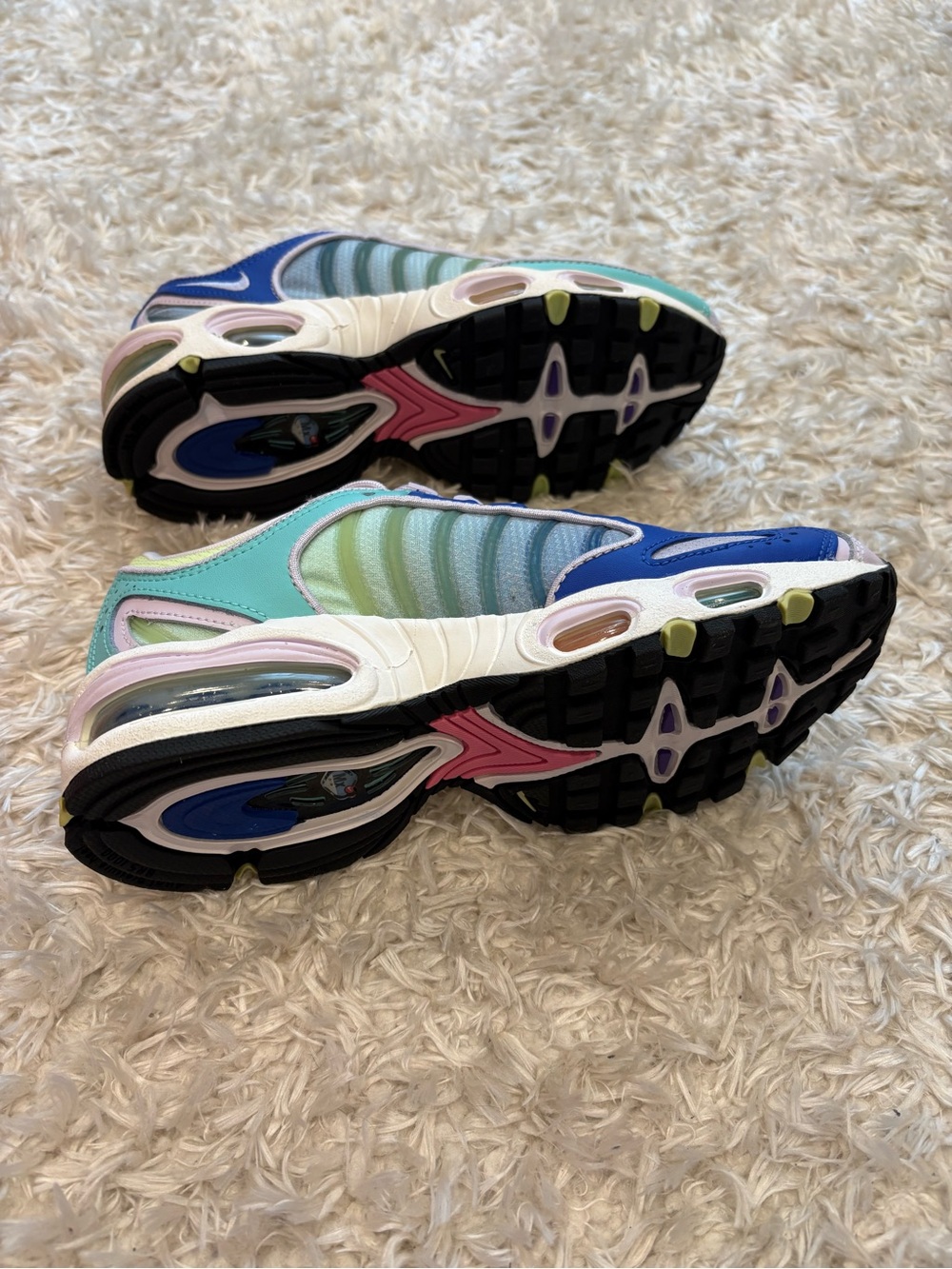NEW Nike Air Max Tailwind IV Pastel Ombre Multicolor Sneakers Mint Lavender Blu - Picture 7 of 9